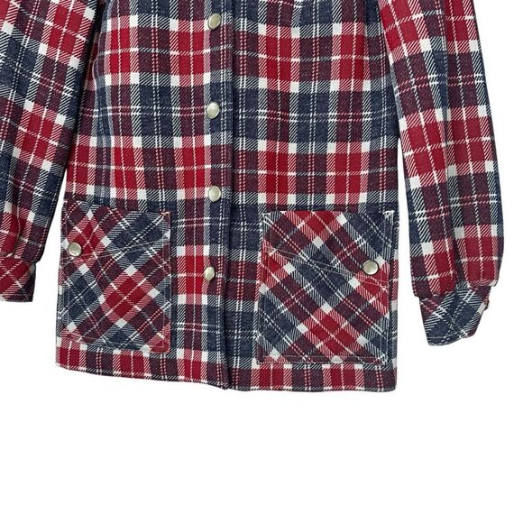 |VTG| STOCKTON Plaid Button Down Jacket - Picture 3 of 5